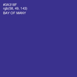 #3A318F - Bay of Many Color Image